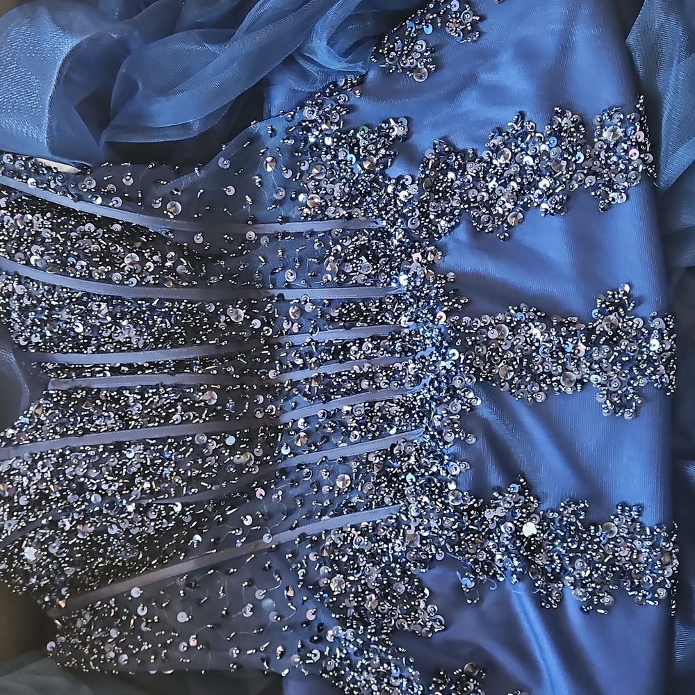 Jovani Royal Blue Formal Mermaid Dress - Picture 12 of 12